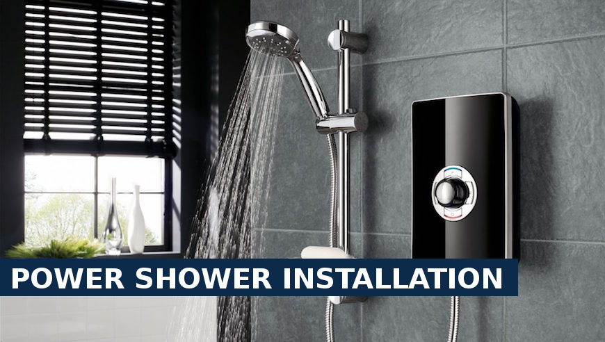 Power shower installation Egham